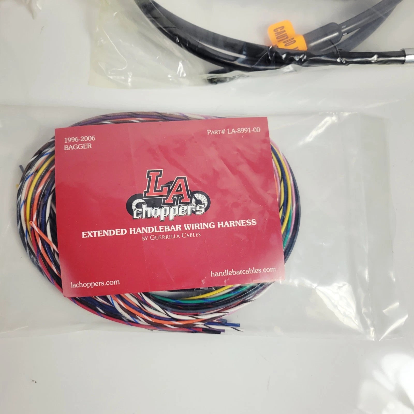 Ape Handlebar Cable Wiring Kit for Harley FLHR FLTR (1996–2006) Black