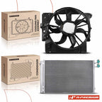AC Condenser and Cooling Fan Assembly Kit for BMW X1 (2013–2015)