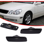 2X Smoked Lens Front Side Marker Lights for Toyota Lexus Scion
