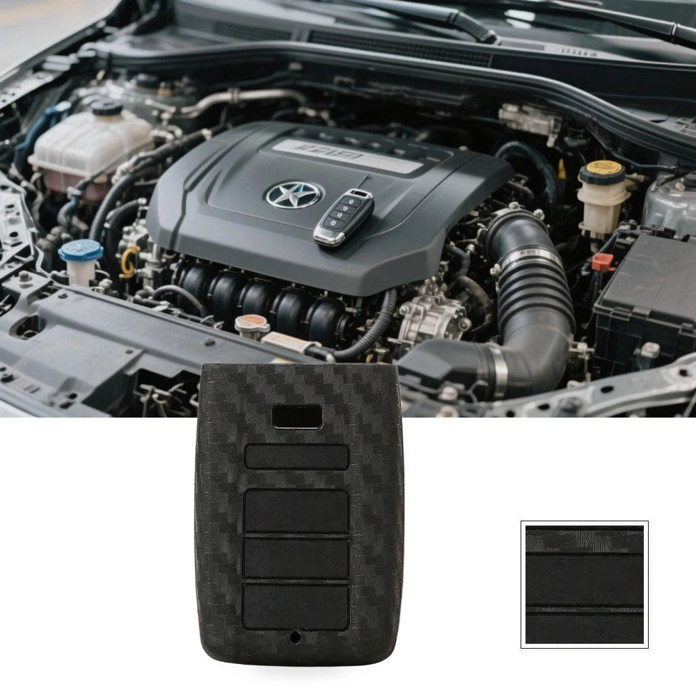 Carbon Fiber Silicone Key Fob Cover for Honda Acura 4-Button