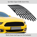 Stainless Black Billet Grille Insert for Ford Mustang V6 (2015-2017)