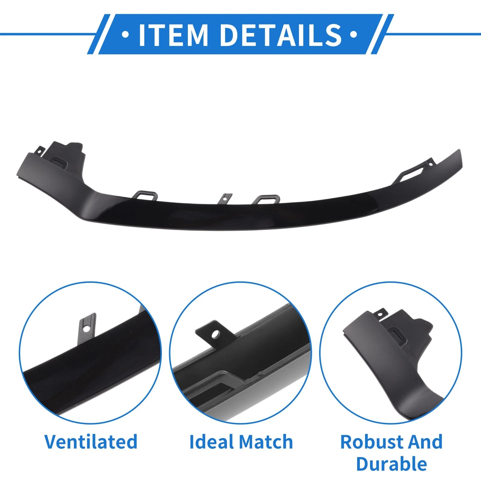 Front Right Bumper Grille Trim for Mercedes-Benz W205/C (2015–2018)