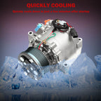 A/C Compressor with Clutch for Honda Civic 1.8 (2006-2011)