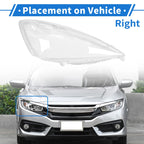 Headlight Lens Cover for Honda Fit (2009–2010) PC Clear