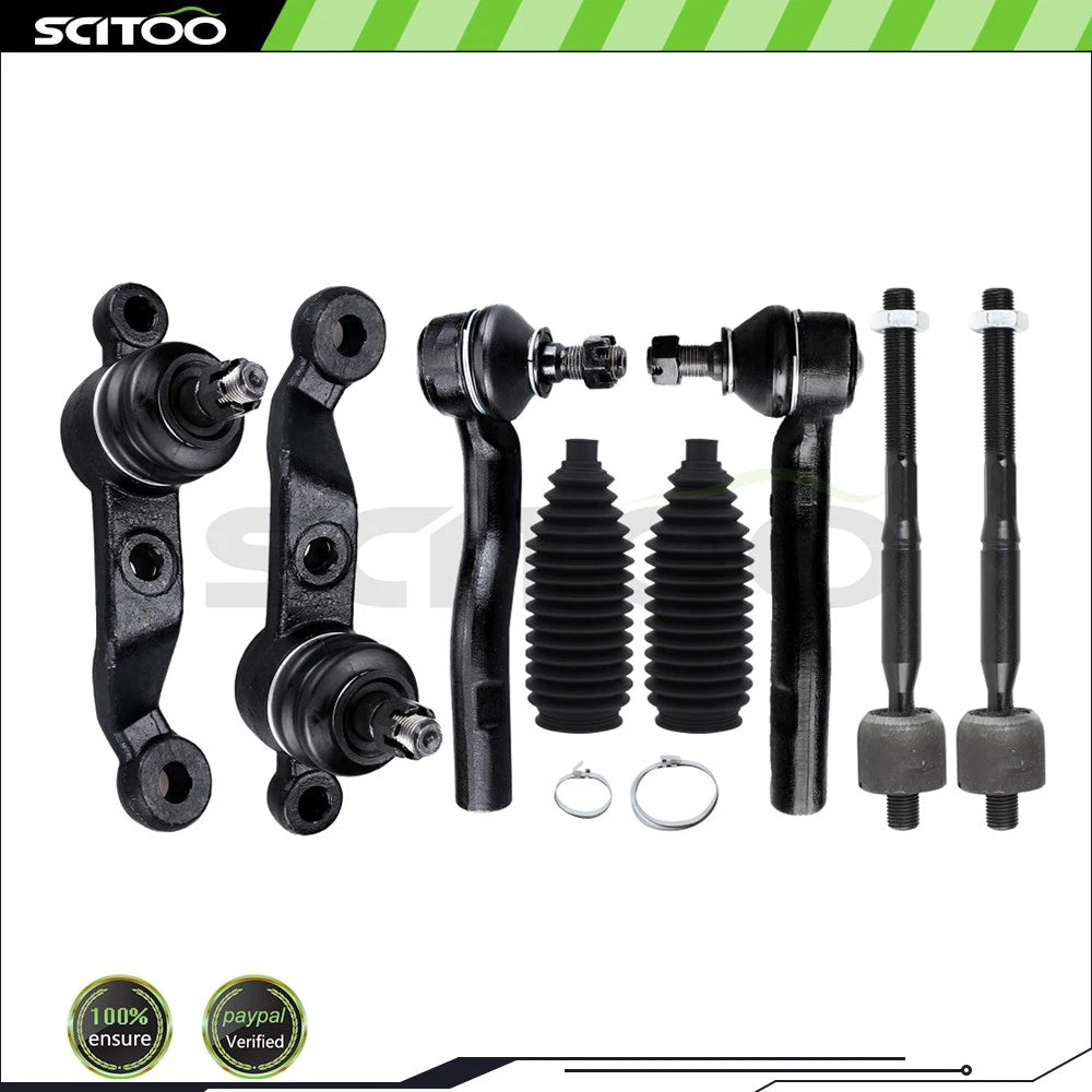 Set of 8 Tie Rod End Ball Joints for Lexus GS300 GS430 (1998–2005)