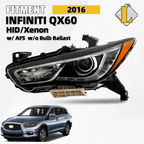 HID Headlight for Infiniti QX60 (2016–2019) AFS Left Side