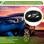 Engine Harmonic Balancer Crank Pulley for Lexus Scion xA (2004–2006) 1340721020 Black