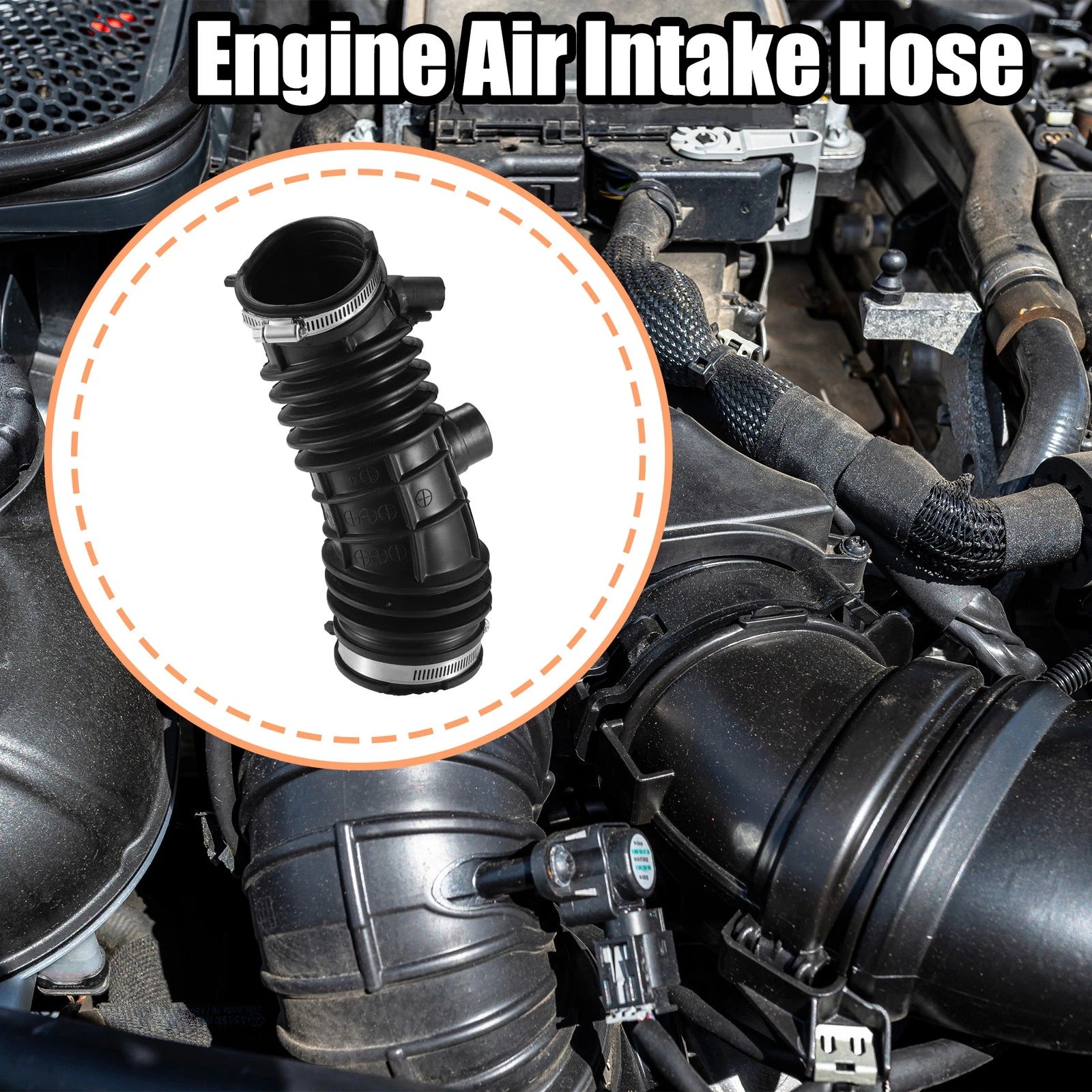 Air Intake Hose for Honda Accord (2013–2016) No. 17228-5A2A00 Black