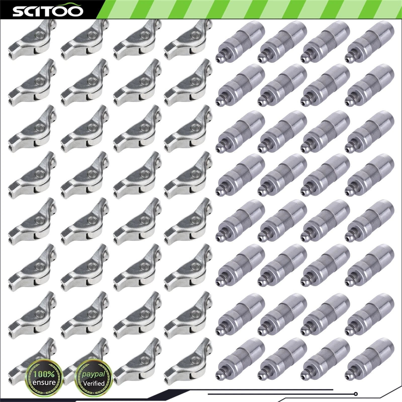 Set of 32 Rocker Arms and Lifters for Ford Explorer 4.6L-6.8L V8 (2004–2010)