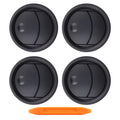 Set of 4 Front Dash AC Heater Air Vents for Ford F-150 (2004–2008) Black