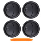 Set of 4 Front Dash AC Heater Air Vents for Ford F-150 (2004–2008) Black
