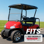 Smoke Tinted Folding Windshield for EZGO RXV Golf Cart (2008–Present)