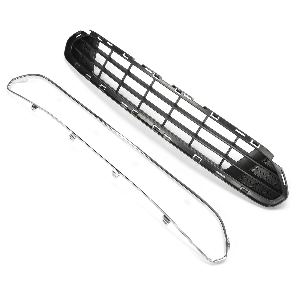 Front Bumper Lower Grille for Ford Fusion (2010–2012) Black Chrome Trim