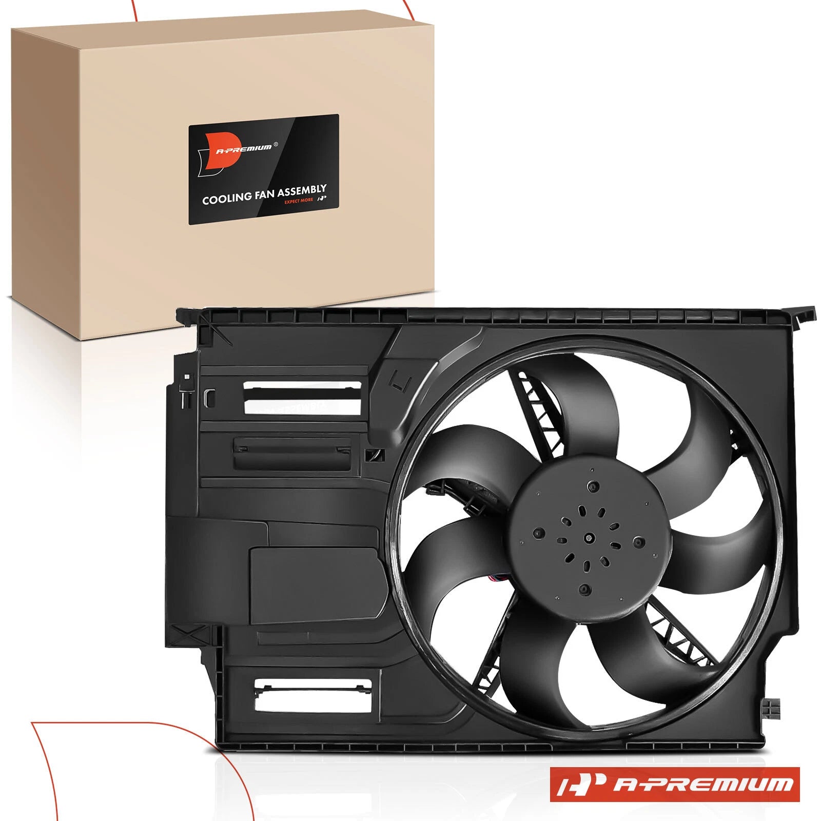 Cooling Fan Assembly with Shroud for BMW X1 (2016–2019) Mini Cooper (2015–2019)