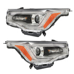 Set of 2 Headlights for GMC Acadia SL (2017–2019) Chrome Clear