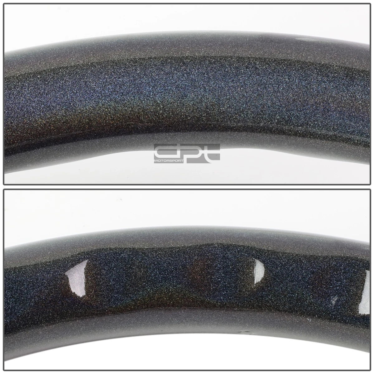 NRG 6-Bolt Sparkle Wood Grip Black Spoke Steering Wheel for Universal (N/A)