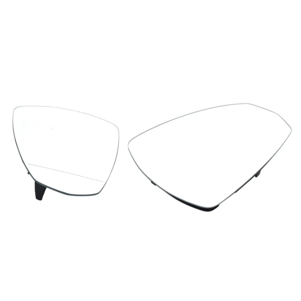 2X Front Outside Mirror Glass for Audi A3 (2014–2020) 8V0857535E 8V0857535C