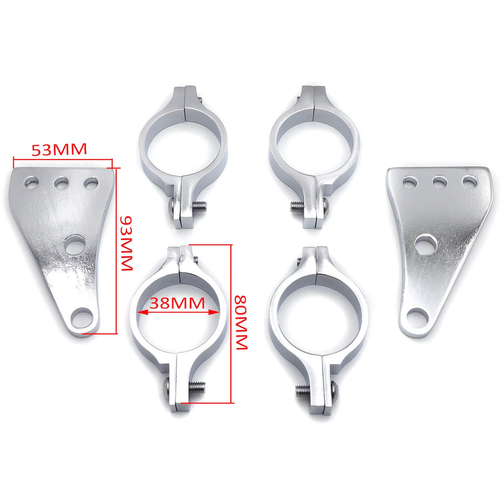 39mm Turn Signal Clamps Headlight Mount Bracket for Harley (Cafe Racer)