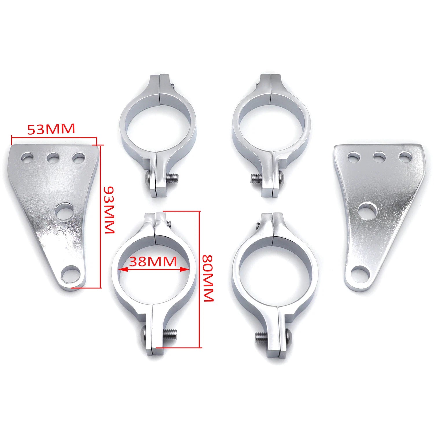 39mm Turn Signal Clamps Headlight Mount Bracket for Harley (Cafe Racer)