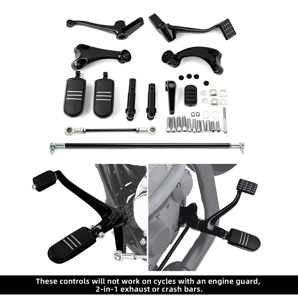 Forward Control Pegs Linkage Levers for Harley Sportster XL883 XL1200 (2004–2013)