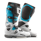Gaerne SG 22 Offroad Boots for Men US 12 (White/Black/Light Blue)