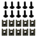 10X Aluminum Fairing Screen M6x20mm Screw Bolts Clips for Motorcycle
