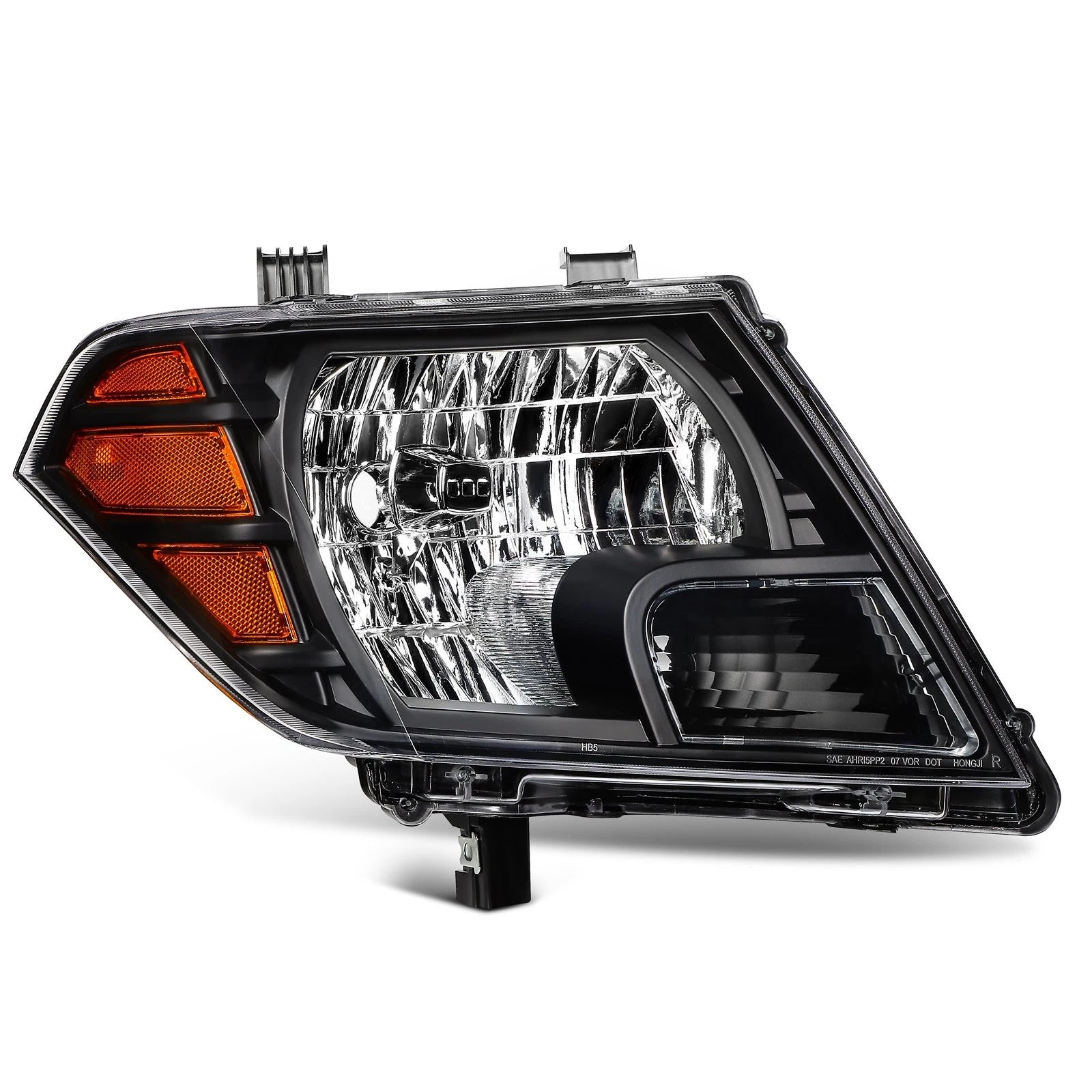 Headlight Assembly Pair for Nissan Frontier (2009–2021) Black Housing