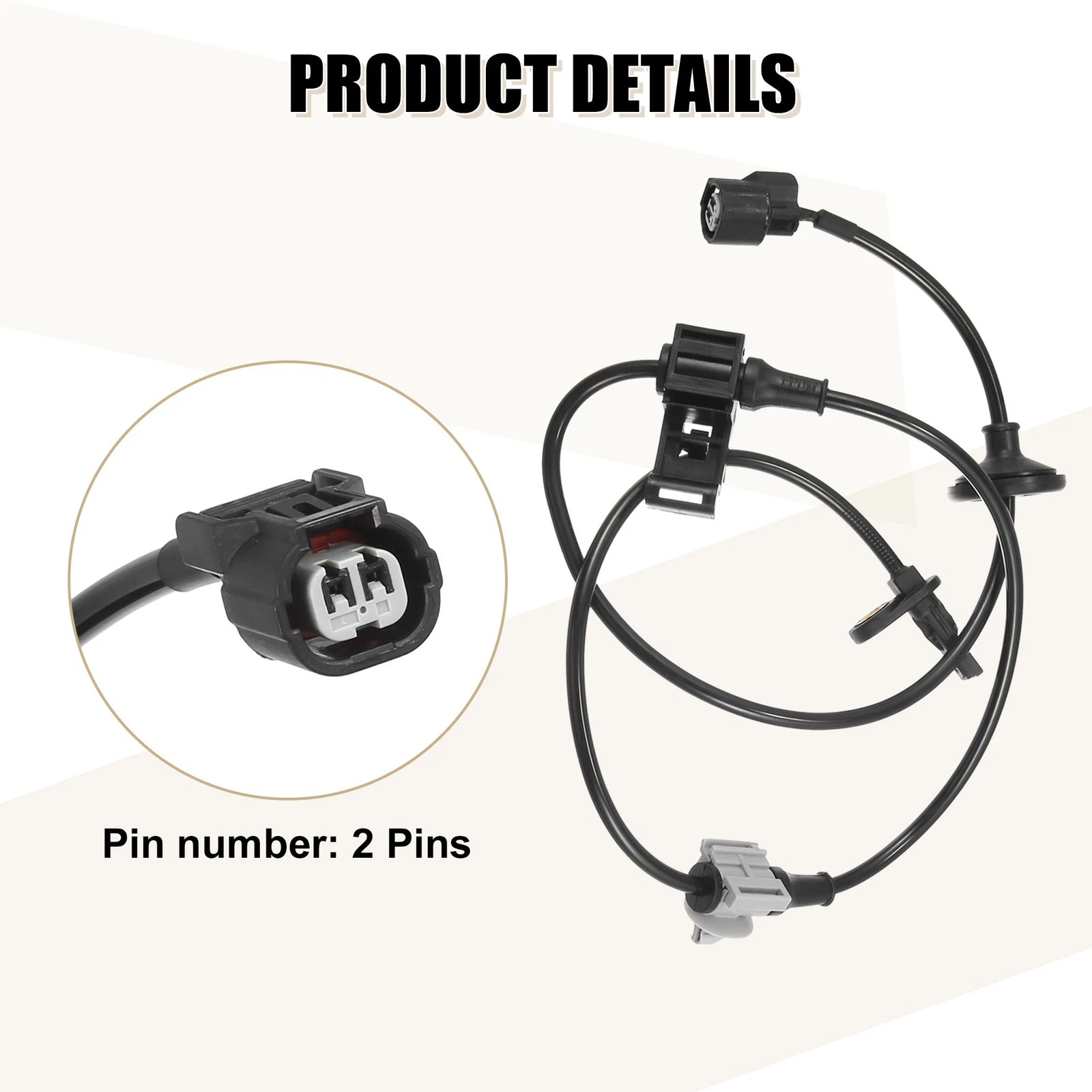 2pcs ABS Sensor No. 57450SHJA02/57455SHJA02 for Honda Odyssey 