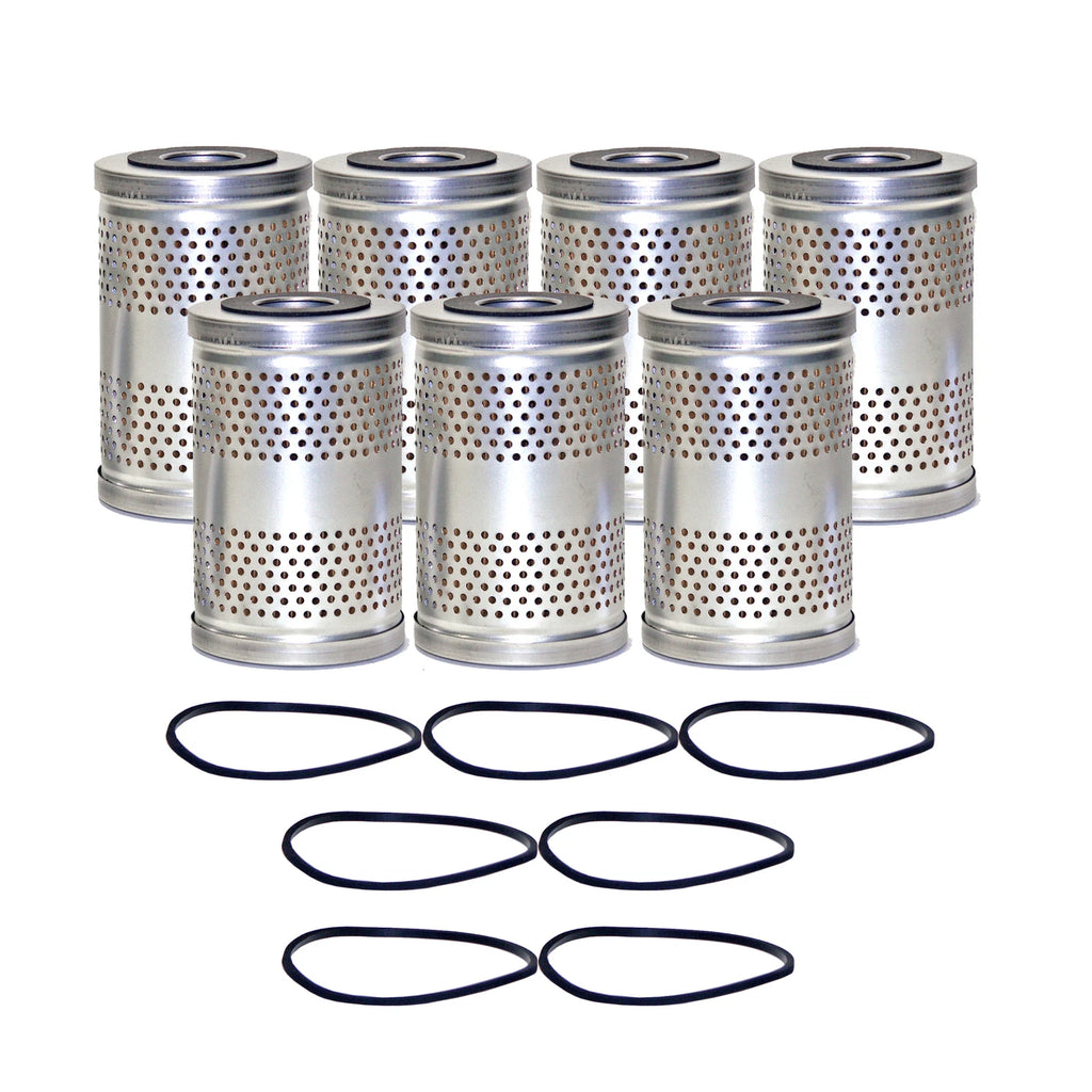 Set of 7 Engine Oil Filters for Chevrolet GMC Iso Studebaker (StdAsp)
