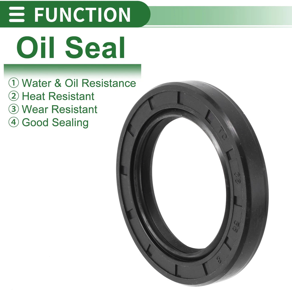 Set of 5 Oil Seal Rotary Shaft Seal NBR Rubber 38x56x8mm