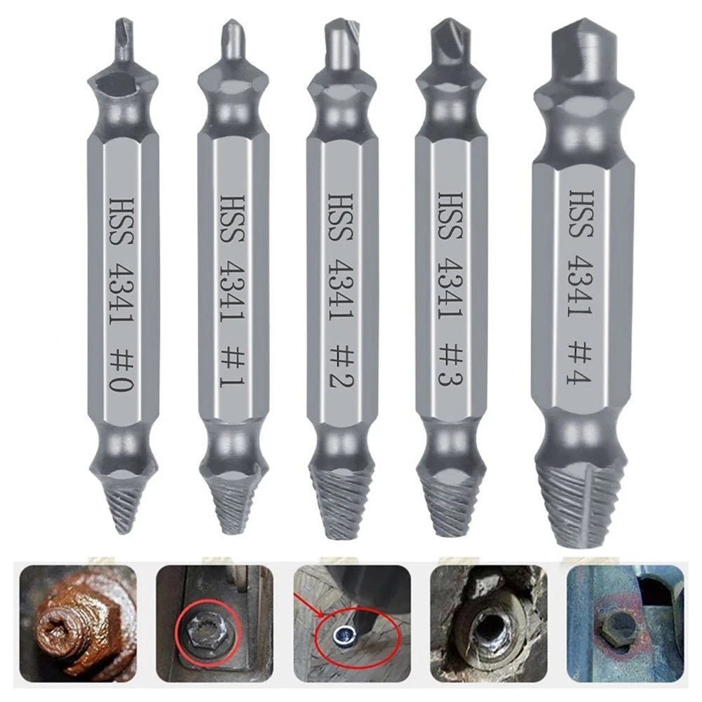 Screw Remover Set for Damaged Bolts and Screws (Drill Bits)