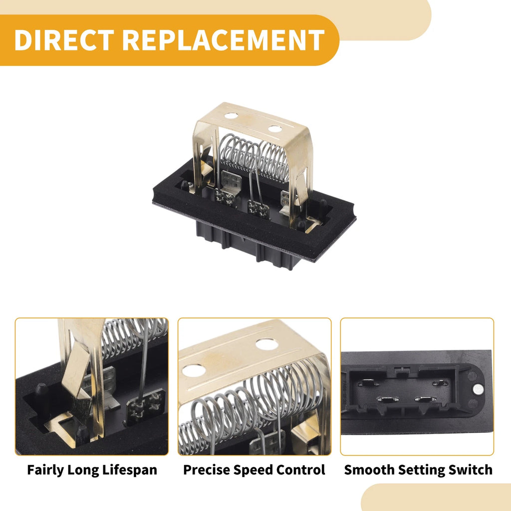 HVAC Blower Motor Resistor for Chrysler Dodge Jeep (2005–2010) No. 5264802AA