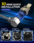 2X D2S D2R HID to LED Headlight Bulbs Conversion Kit 24000LM 100W for