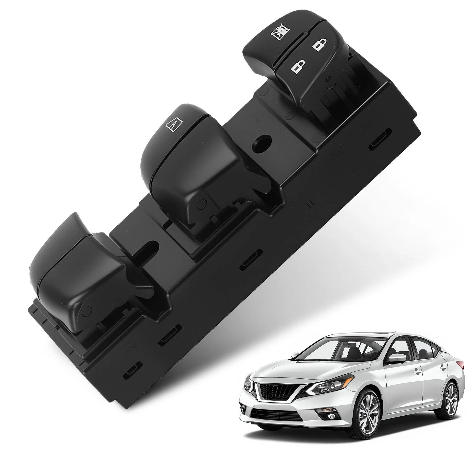Driver Window Master Switch for Nissan Rogue Sentra (2013–2018) Black