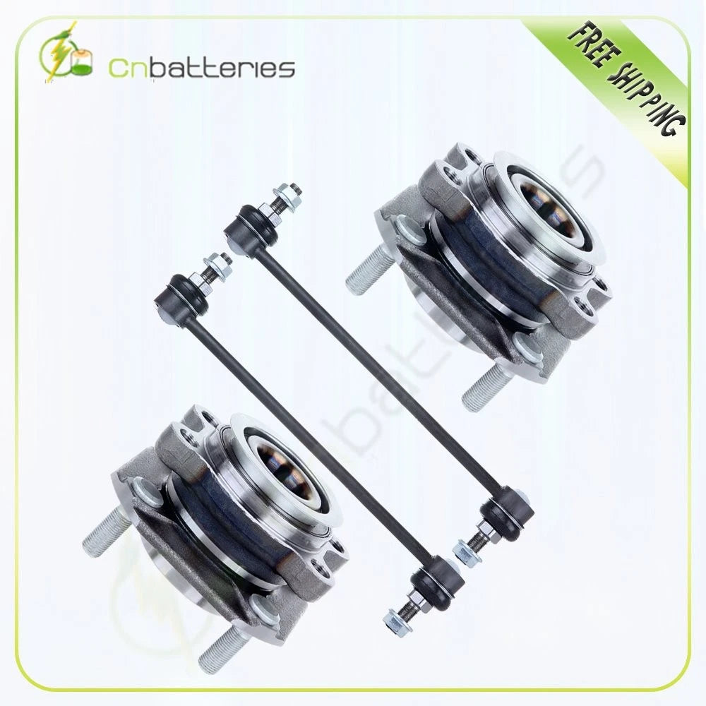 Set of 4 Wheel Bearing & Hub Sway Bar Link Kit for Nissan Sentra (2007–2012)