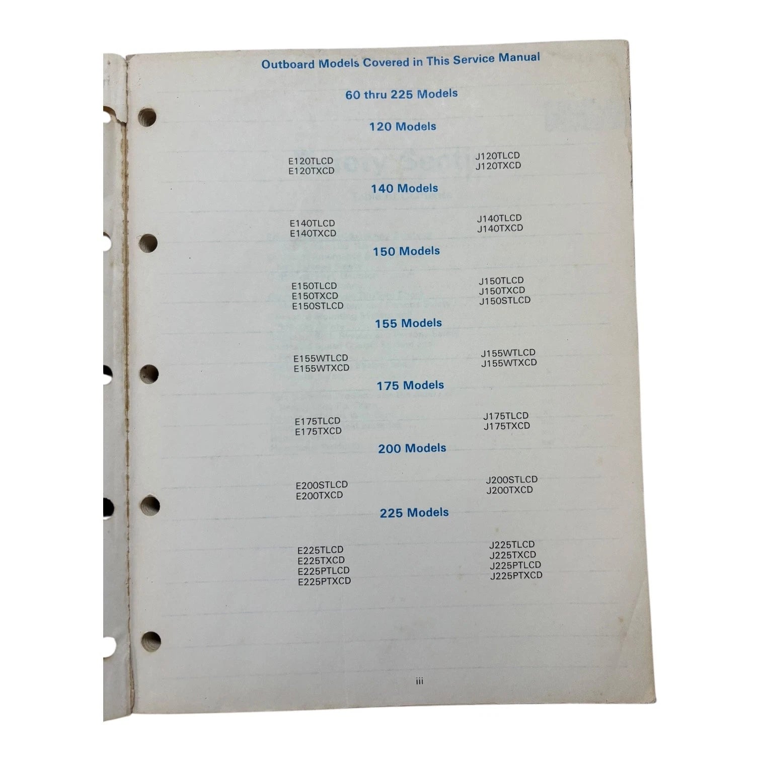 Service Manual for Evinrude Johnson 60 V6 Models (1986) 507547