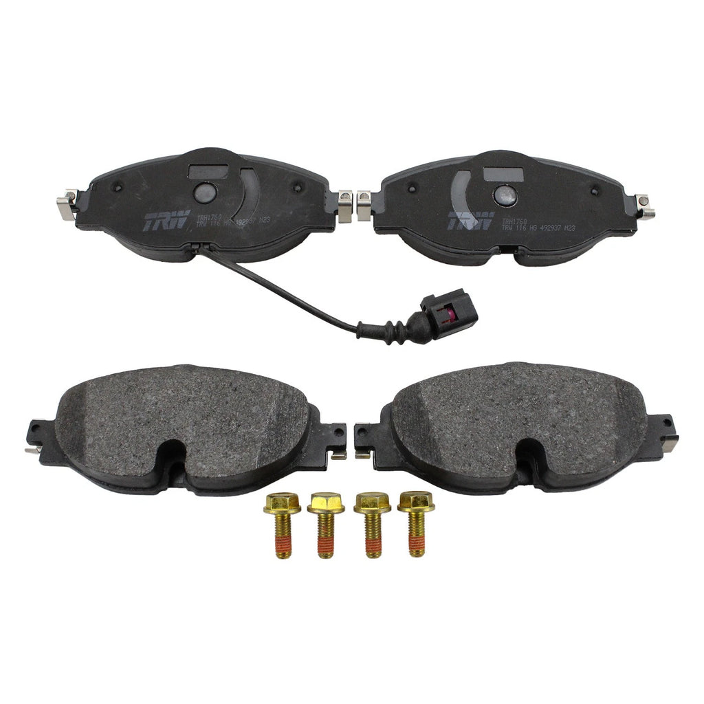 DuraGo Front Rotors & TRW Pro Brake Pads Kit for Audi A3, VW Golf, Alltrack, GTI (2015–2020)