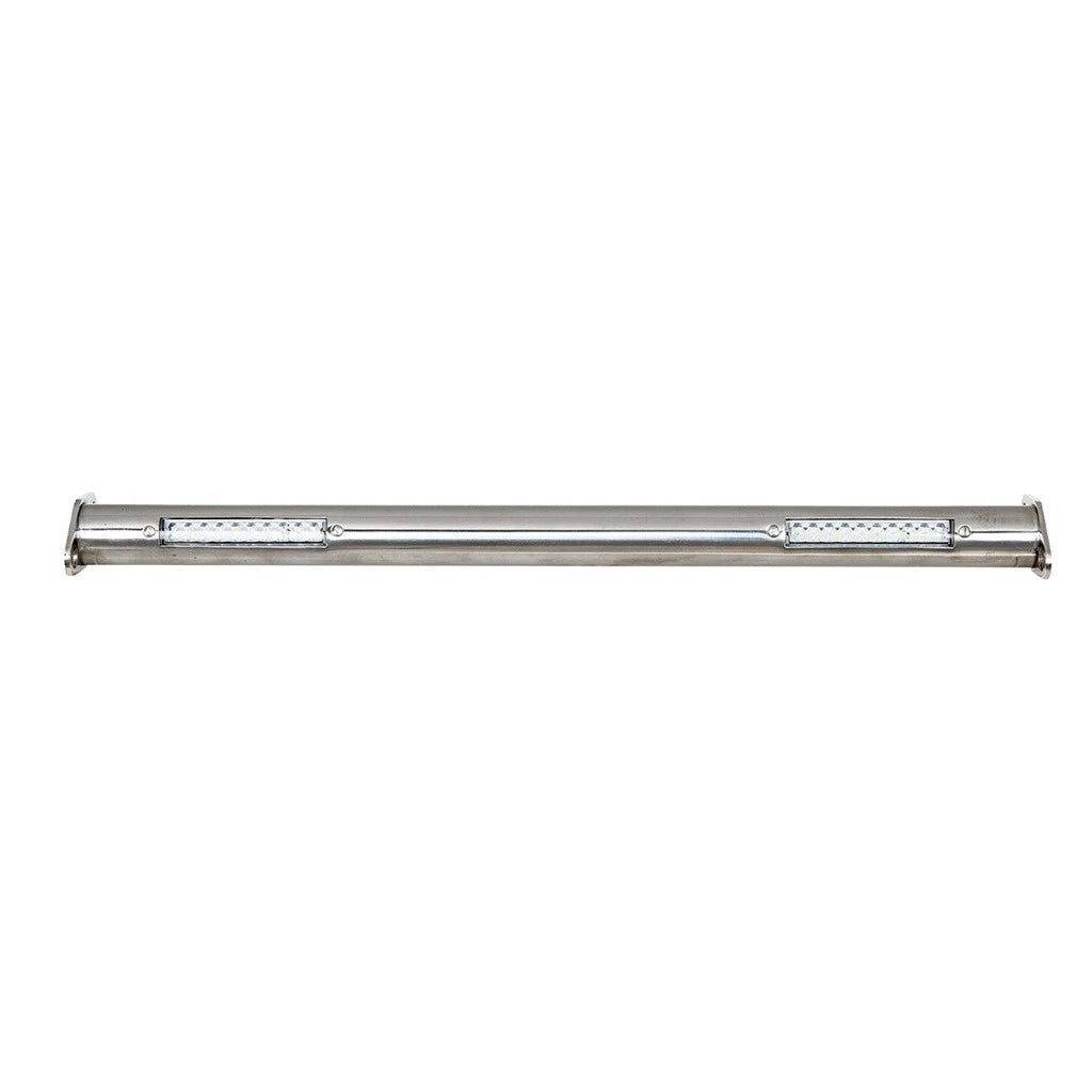 Front Polished Stainless Steel Spreader Bar with White LED Lights for Ford (1932–1932)