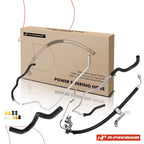 Set of 4 Power Steering Pressure & Return Line Hoses for Nissan AT