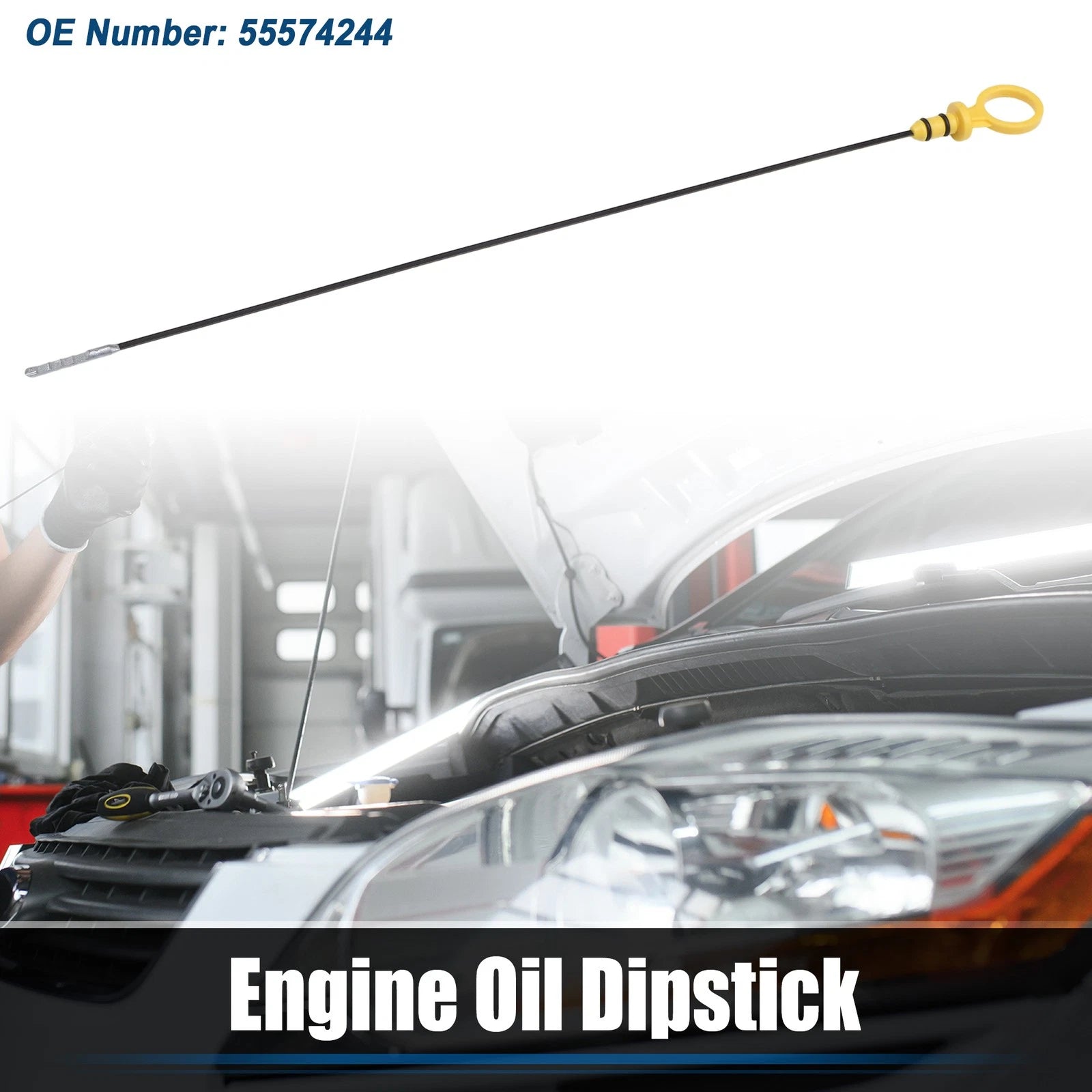 Engine Oil Level Indicator Dipstick for Chevrolet Cruze (2011–2019) No. 55574244 Yellow