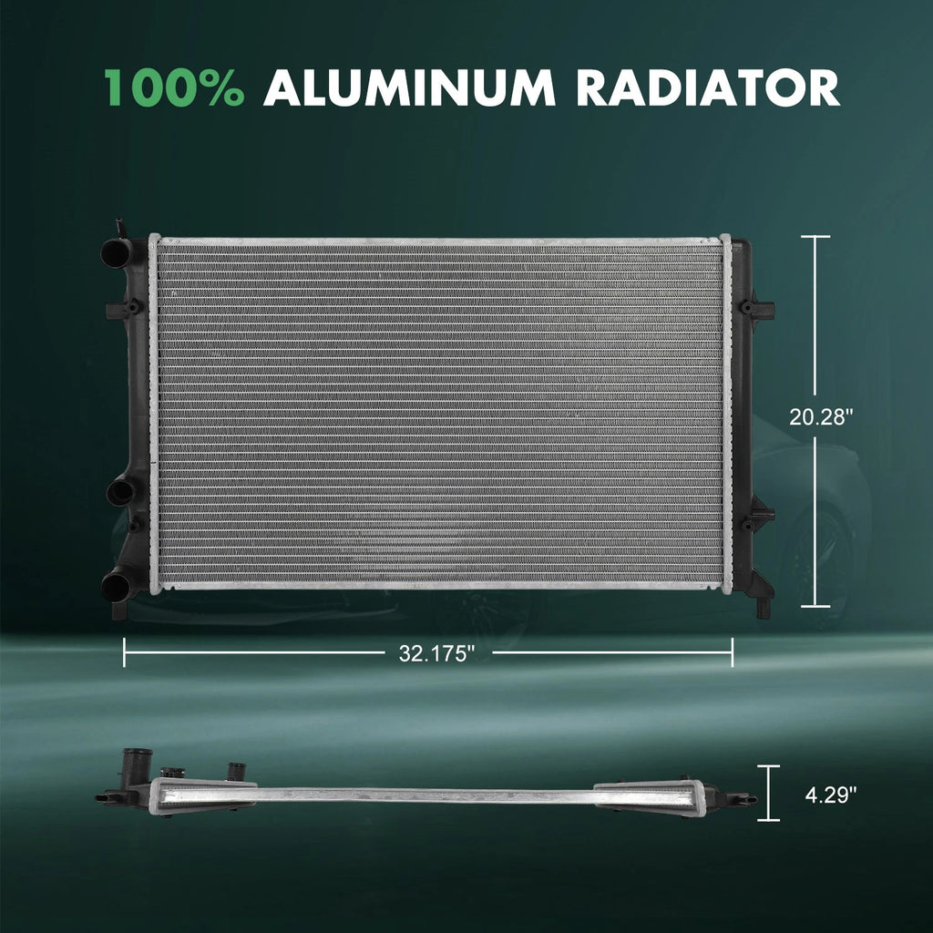 Radiator for Volkswagen Beetle, GTI, Jetta, Passat (2011–2014)