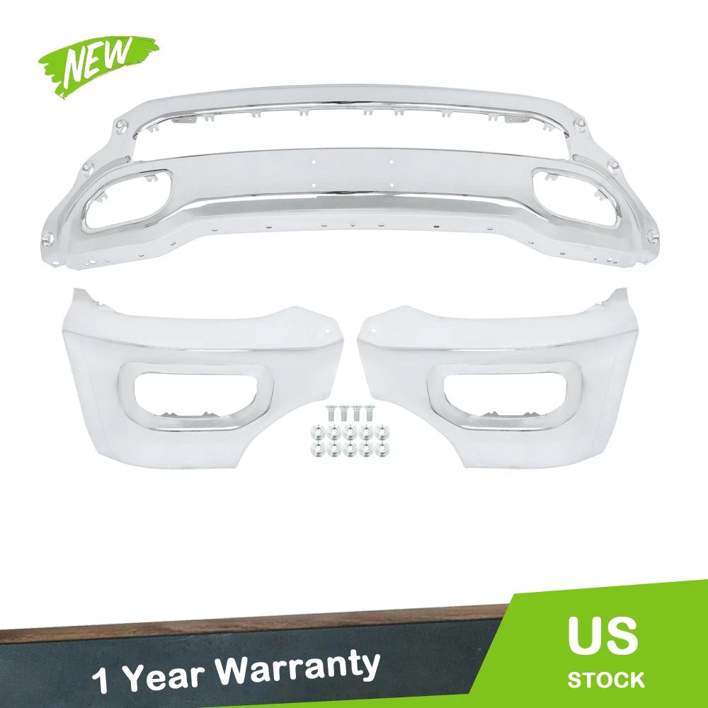 Front Bumper Replacement for RAM 1500 (2019–2024) Chrome Steel