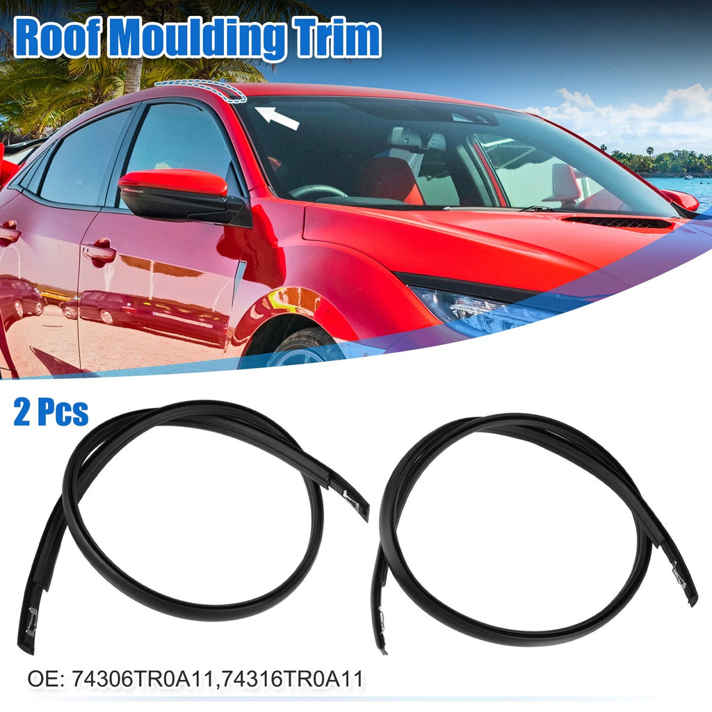 2 Pcs Sealing Strips for Honda Civic (2012–2015) No. 74306TR0A11/74316TR0A11