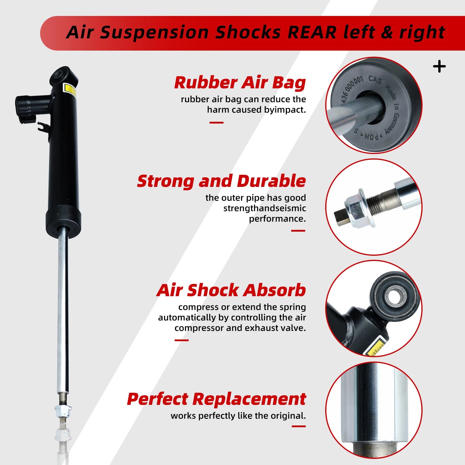 Rear Right Shock Absorber for VW Passat CC Golf Tiguan (2008-2018)