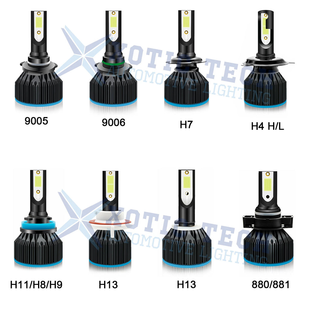 9005 LED Headlight Conversion Kit for 2 Bulbs (8000K Ice Blue)