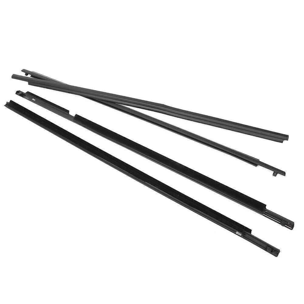 Set of 4 Door Window Weatherstrip Belt Seal Trims for Toyota Corolla (2009–2012)