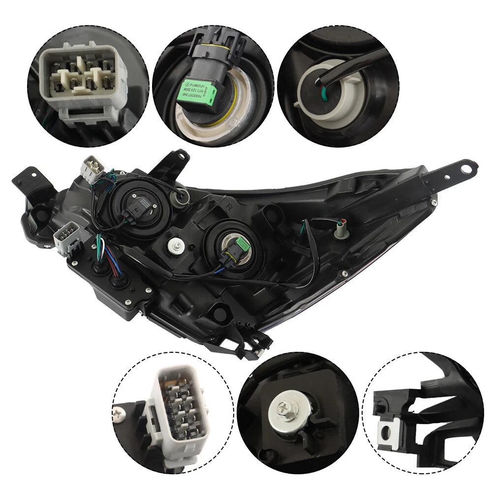 Headlights Pair for Subaru Forester (2017-2018) Halogen Clear