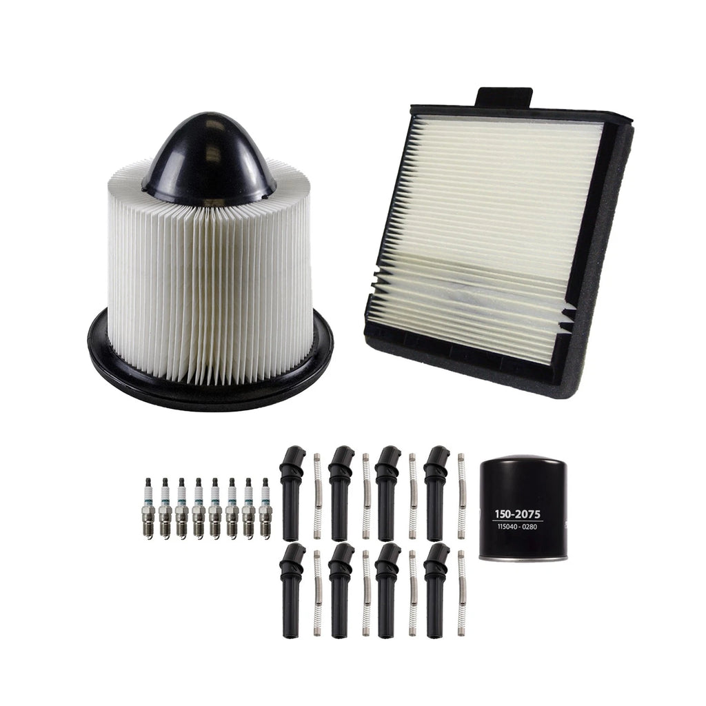 Tune Up Kit with 8 Spark Plugs & Boot Kit for Ford Expedition F-250 Navigator
