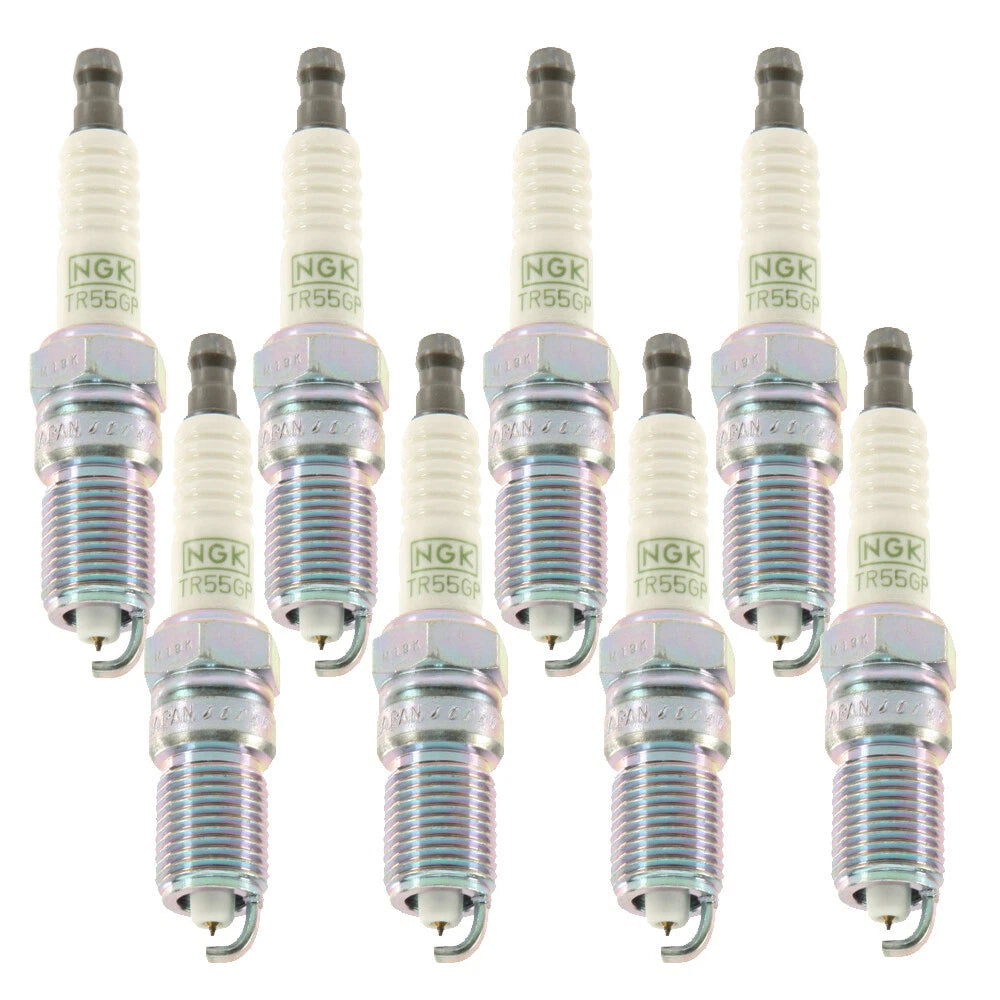 Set of 8 NGK G-Power Platinum Spark Plugs for V8 (Trapezoid Tapered)