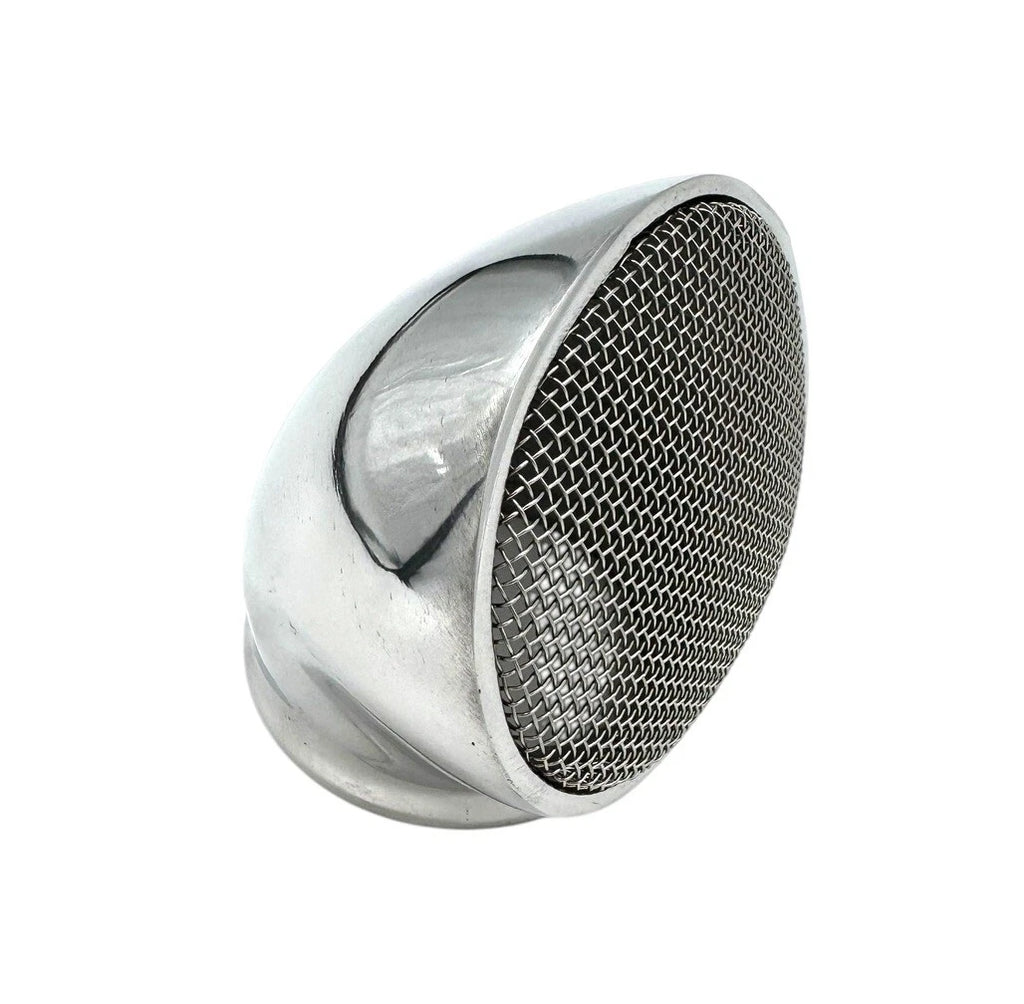 Air Cleaner Scoop Frog Mouth Polished for 2-5/8 Inch Carburetors